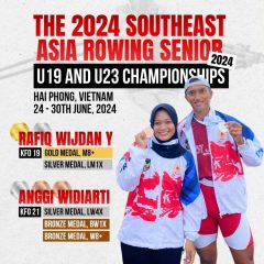RAFIQ DAN ANGGI MERAIH MEDALI DALAM THE 2024 SOUTHEAST ASIA ROWING SENIOR